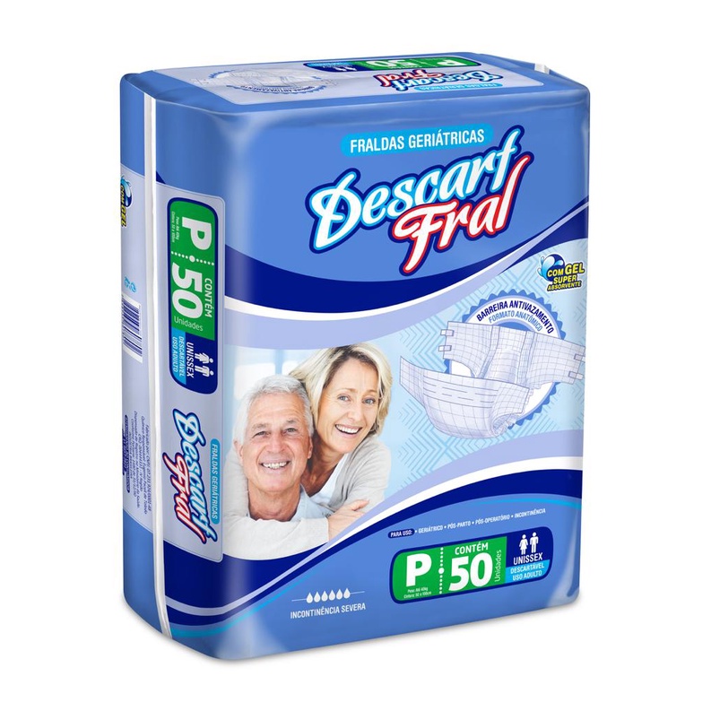 Fralda Geriátrica Descart Fral Mega em Oferta na Shopee