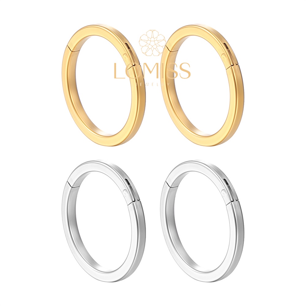 Piercing Septril Rook Conch Nariz Argola Segmento Articulado AÇo CirÚrgico Liso Lomiss piercing em Oferta na Shopee