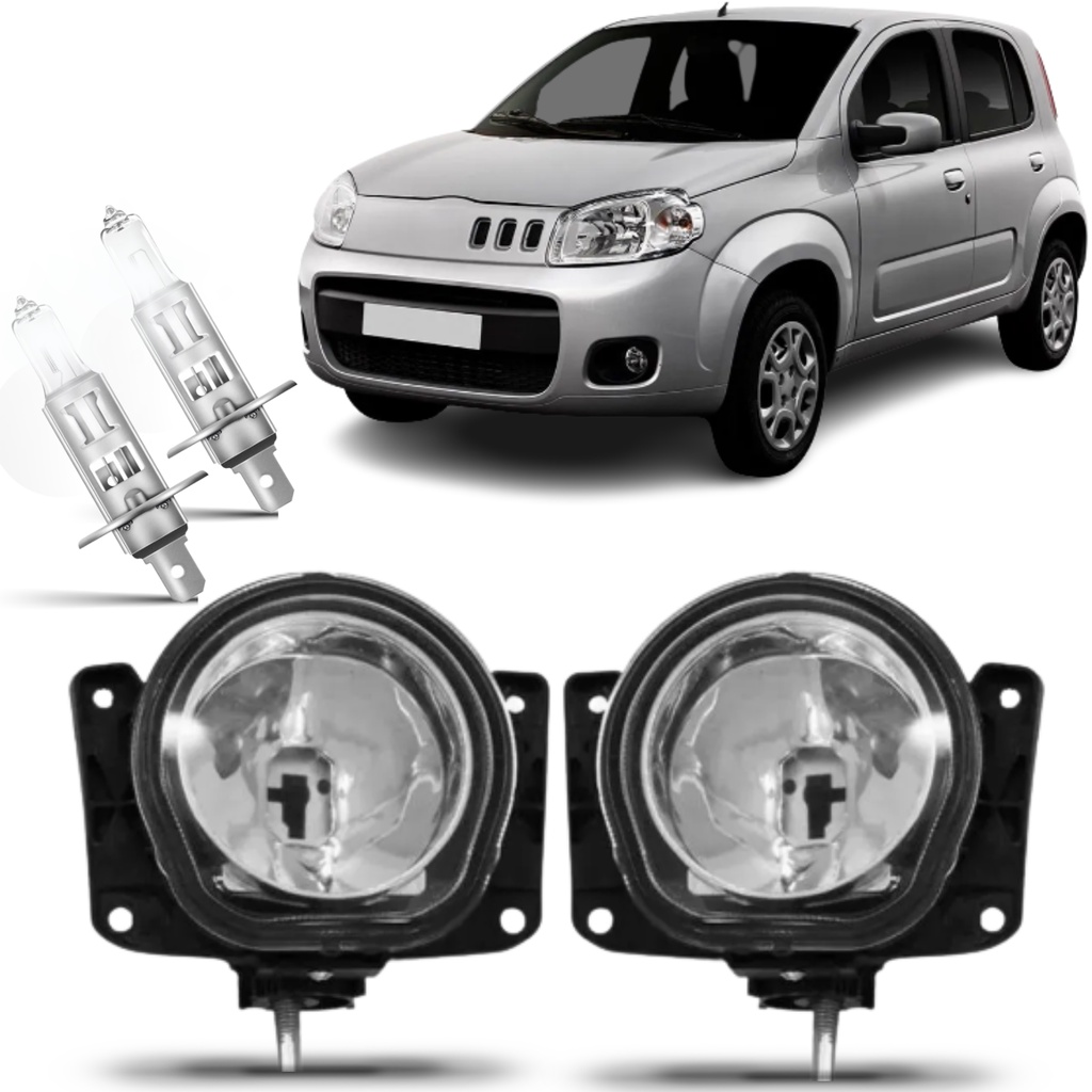 Par Farol Milha Uno Vivace Way 2011 2012 2013 2014 2015 + Lampada em Oferta na Shopee