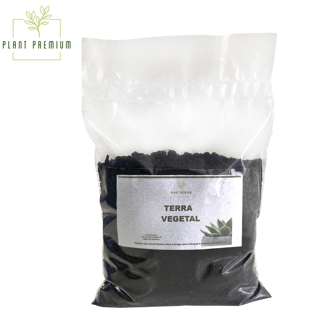 Terra Vegetal Premium 1kg Plant – Solo Enriquecido Para Plantas, Vasos e Jardinagem