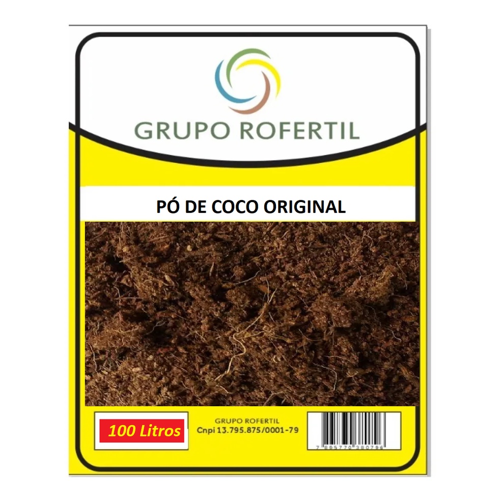 Pó de Coco 100 Litros Original Lacrado Grupo Rofertil Tratado e Higienizado em Oferta na Shopee