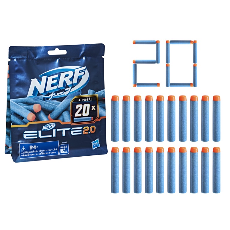 Nerf Elite 2.0 Refil de Dardos Com 20 - Hasbro F0040 em Oferta na Shopee