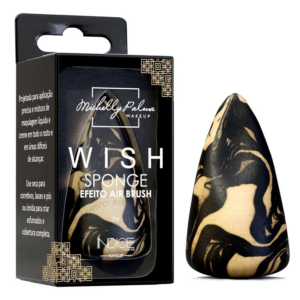 Michelly Palma - Wish Sponge - Efeito Air Brush (esponja para maquiagem)