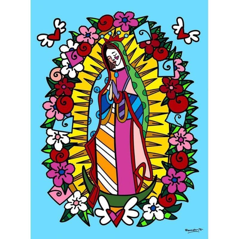 Placa Quadro Decorativo MDF Nossa Senhora de Guadalupe