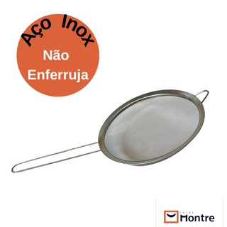 Peneira Fina Em Inox Para Coar Sucos E Liquidos em Oferta na Shopee
