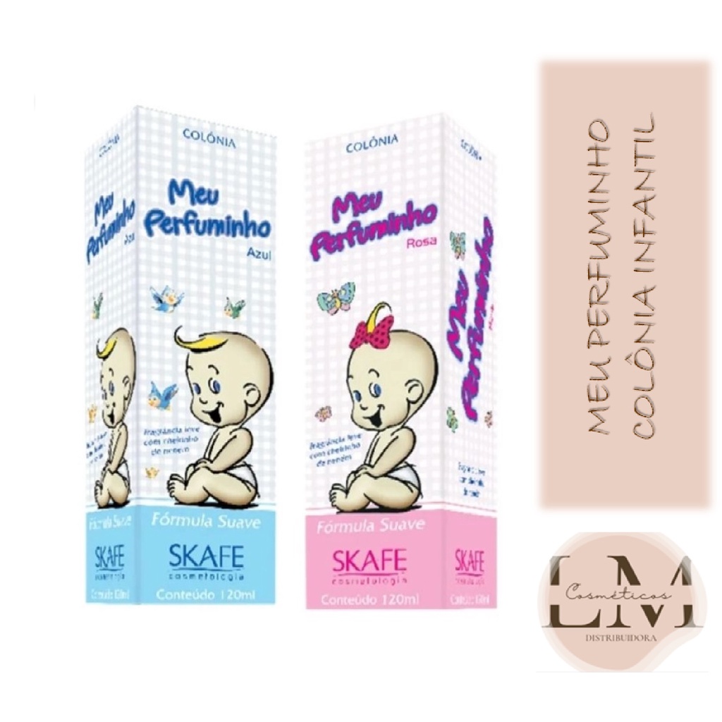 Colônia Infantil Meu Perfuminho 120ml (Azul ou Rosa)
