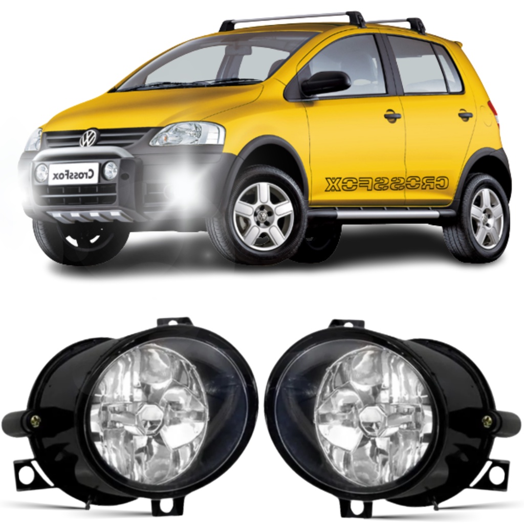 Farol Milha Volkswagen Crossfox 2005 2006 07 2008 2009 2010 em Oferta na Shopee