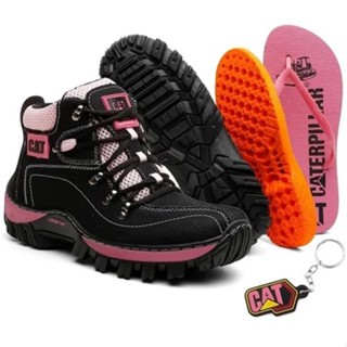 Kit Bota Feminina Adventure Chinelo Palmilha Gel Pu