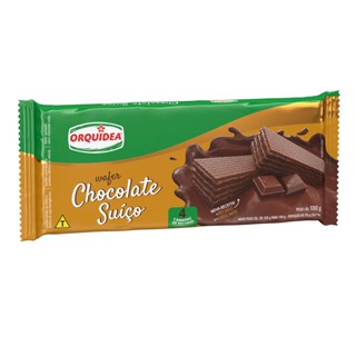 Biscoito Wafer Chocolate Suíço Orquídea 100g