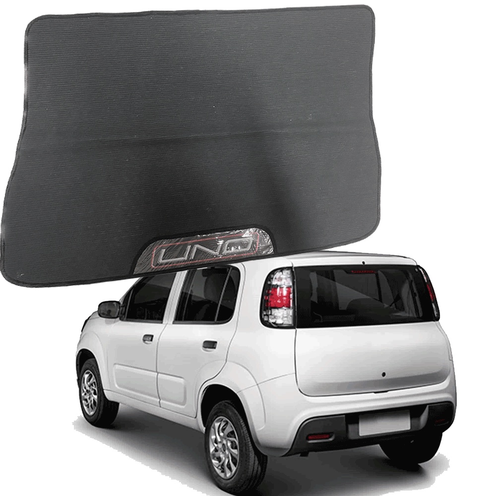 TAPETE EMBORRACHADO PARA PORTA MALA MALAS ESPECIFICO DO CARRO FIAT UNO 13 a 22