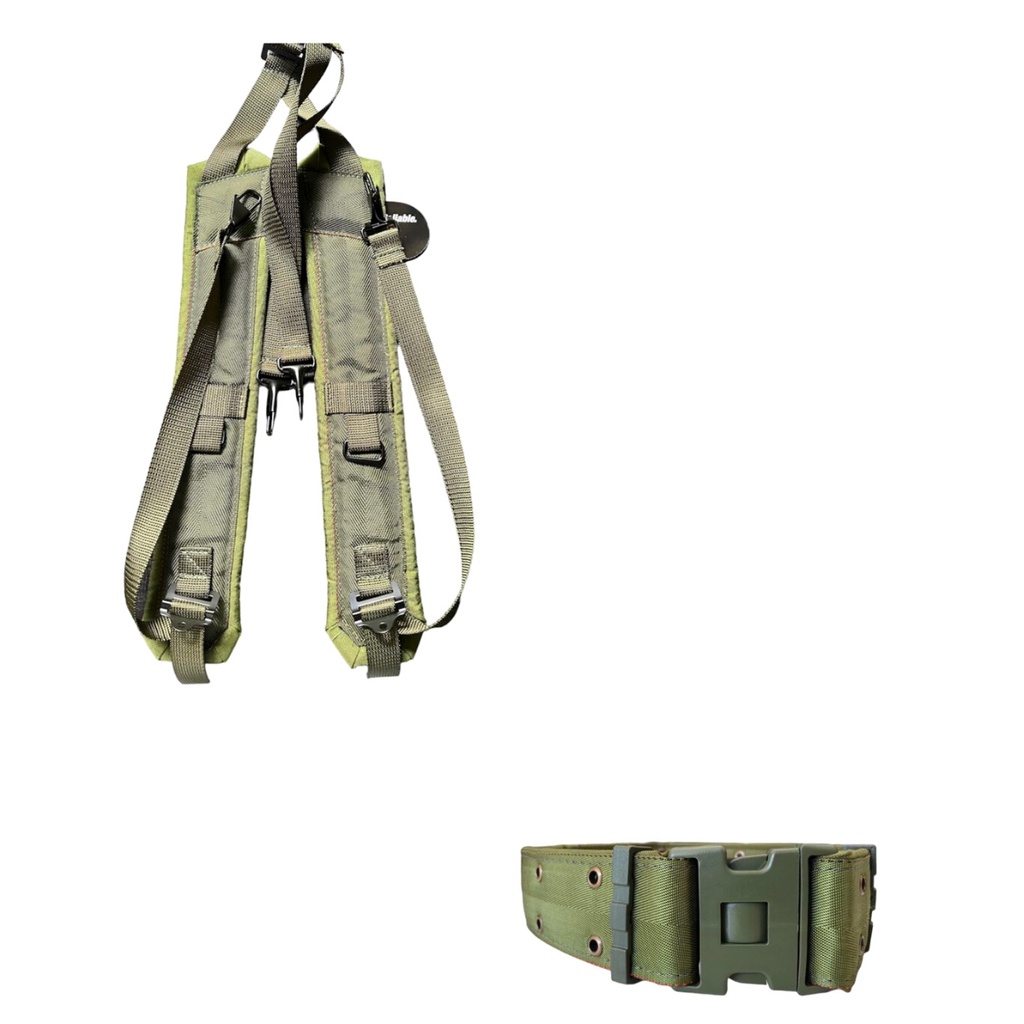 Kit NA Cinto + Suspensório militar Cordura sem bolso