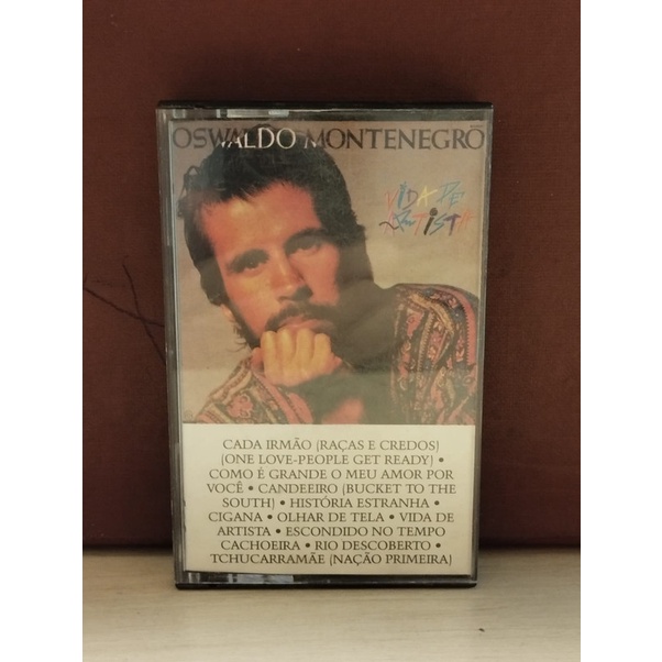 Fita K7 cassete Oswaldo Montenegro vida de artista