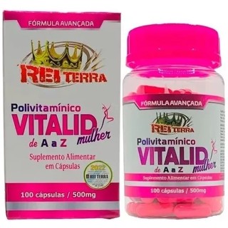 Vitalid Mulher Polivitamínico De A - Z 100 Cápsulas - Rei Terra