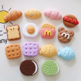 14pcs/setcroc Jibz Charm Button Shoes-Croc Imitação De Crocodilo Lovely Bread Biscoito Ovo Frito