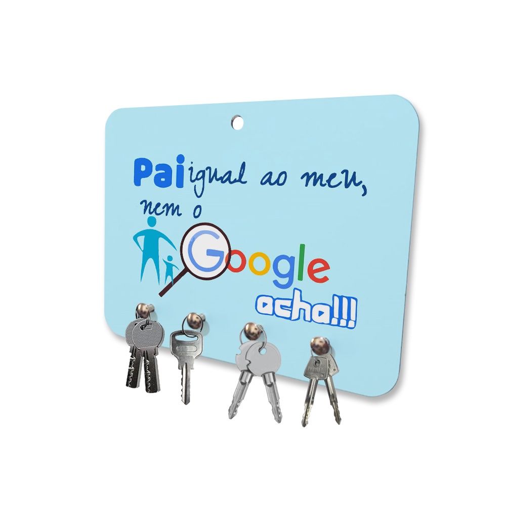 Porta Chaves MDF 4 Pinos Pai igual ao meu nem o Google