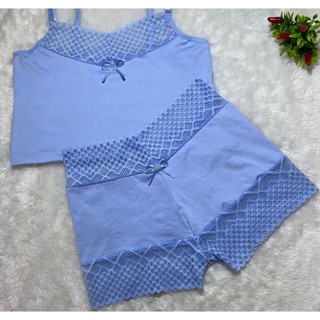 Short Dool Com Renda Baby Dool Sensual Pijama Feminino Cintura alta Ref 502
