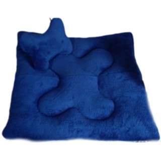 colchonete tapete cama pet tipo almofada azul?
