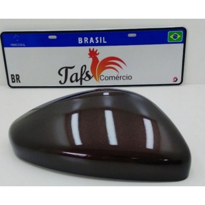Capa Retrovisor Peugeot 2008 208 Original Marrom Dark Carmim Lado Passageiro