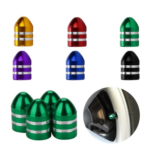 4 Tampa Válvula Bico Pneu Pino Bala Roda Moto Carro Bike (4 Unidades)-bala em Oferta na Shopee