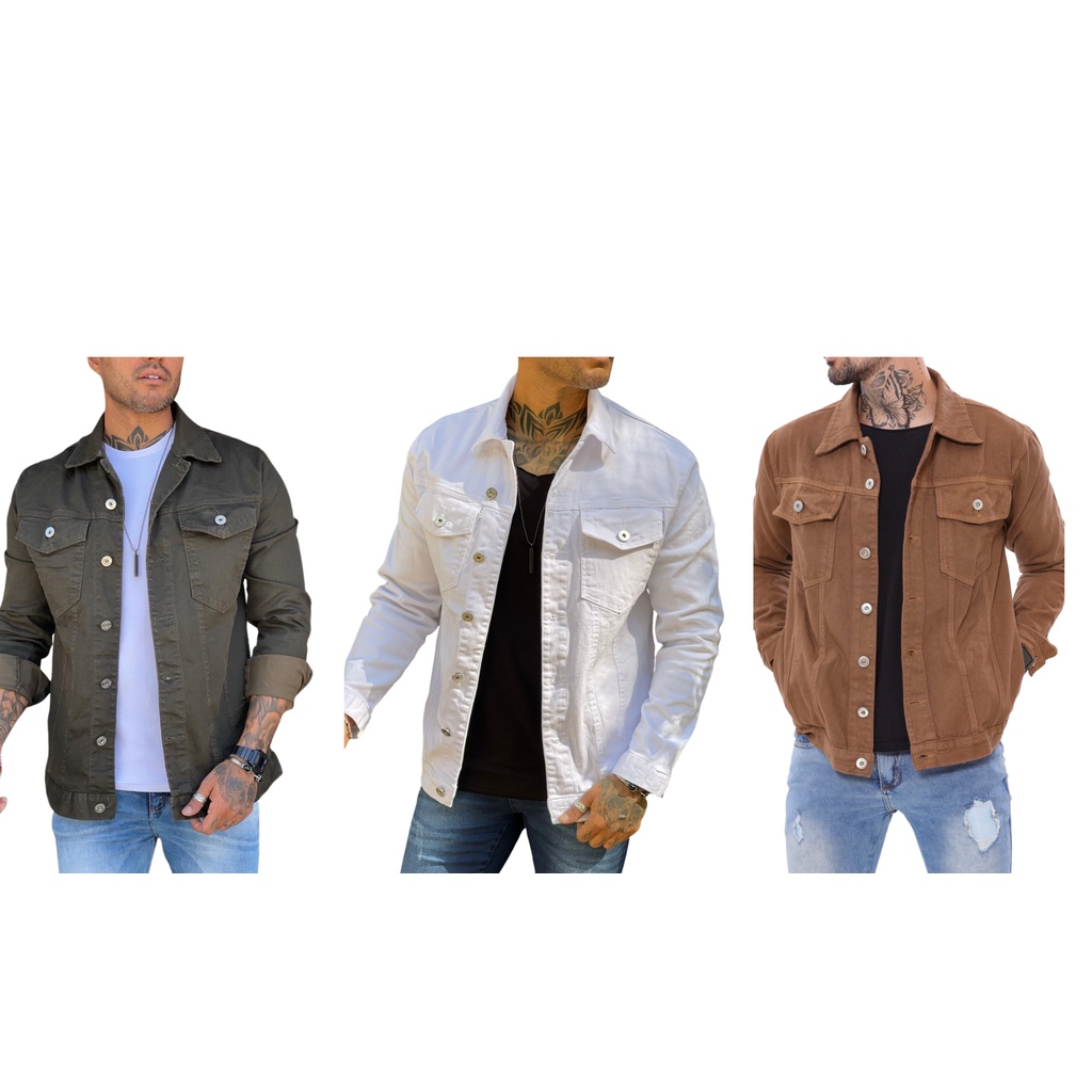 Jaquetas Masculina Sarja Color