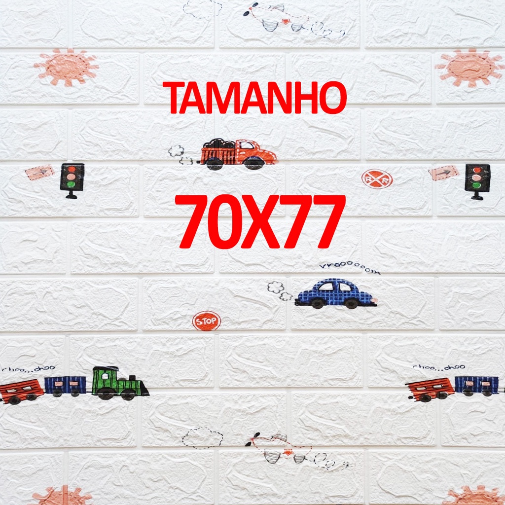 Kit 20 Placas 3D Papel de Parede Alto Relevo Infantil Quarto Criança Estampa