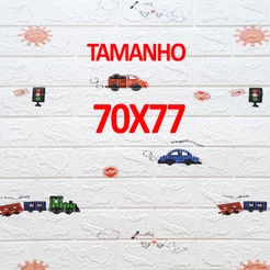 Kit 20 Placas 3D Papel de Parede Alto Relevo Infantil Quarto Criança Estampa
