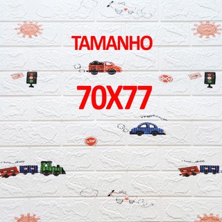 Kit 20 Placas 3D Papel de Parede Alto Relevo Infantil Quarto Criança Estampa