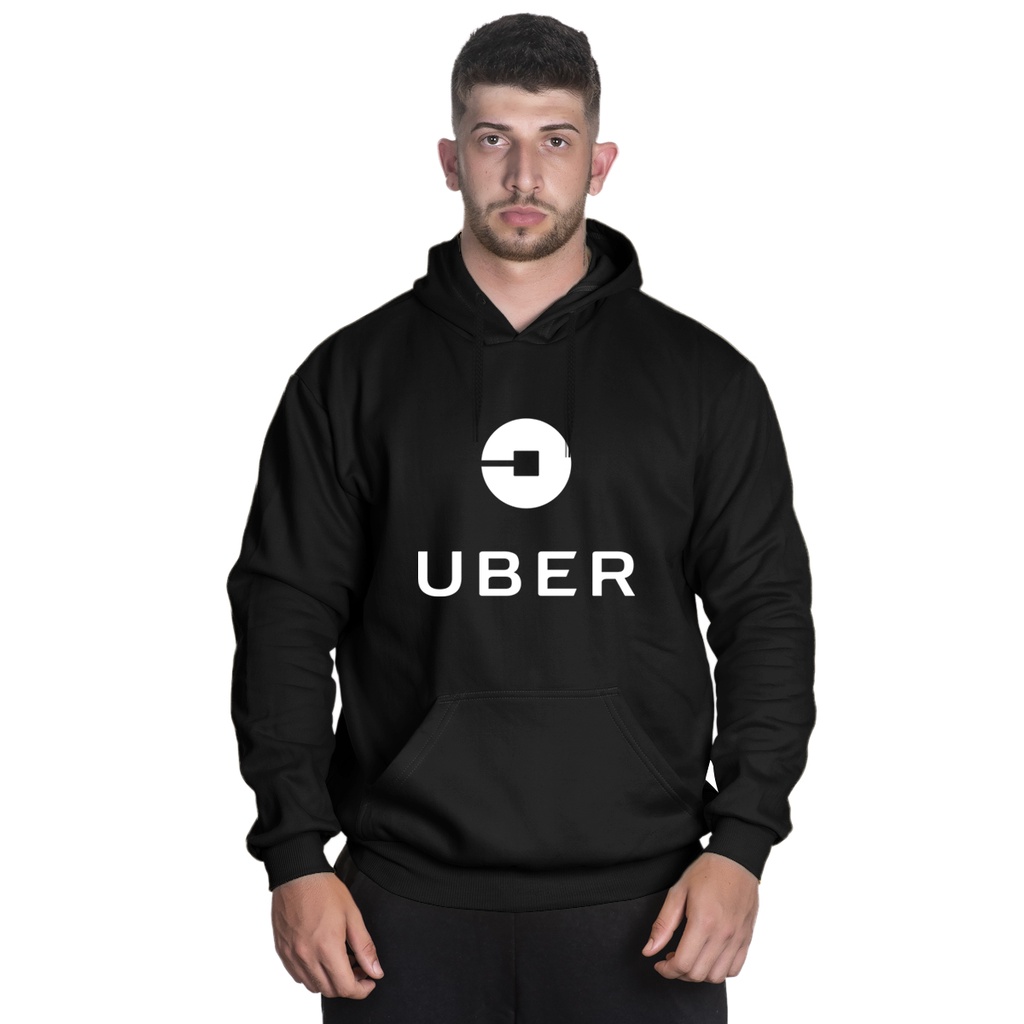 Blusa De Moletom Masculino Motorista Uber Pronta Entrega em Oferta na Shopee