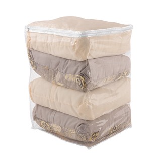 Sacos Organizadores Guarda Roupa Multiuso Com Zíper Roupas/Enxovais/Travesseiros /Lençol PVC e Ziper em Oferta na Shopee