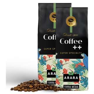 Kit 2 unidades Café Especial em Grãos ARARA Coffee Mais 100% Arábica 2x 250g em Oferta na Shopee