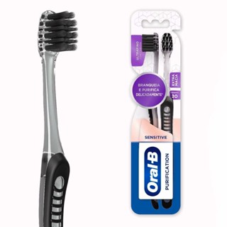 Escova Dental Purification Sensitive Com 2 Unidades Oral B