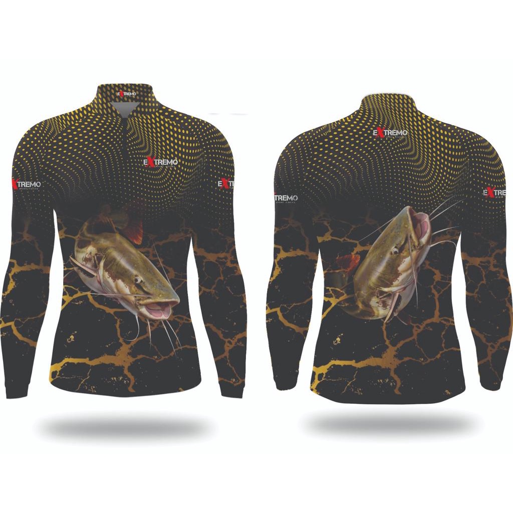 Camiseta de pesca com proteção UV50DRY PIRARARA em Oferta na Shopee