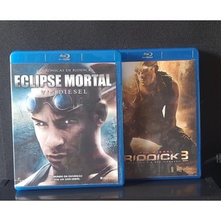 Blu-ray Eclipse Mortal - Nacional Raro  + Blu-ray Riddick 3  SEMINOVO