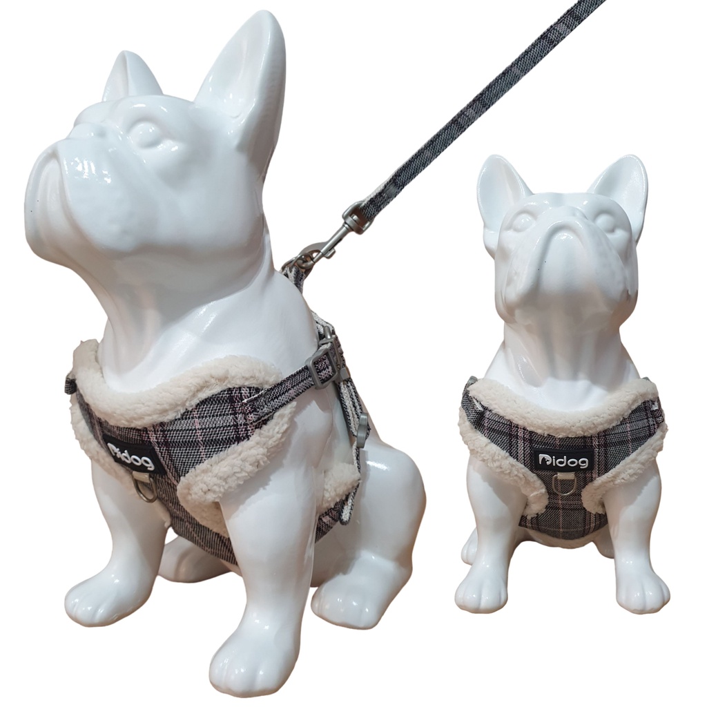 Peitoral coleira para cachorro com guia para pet pequenos e médios colete confortável Arreio com guia para passeio