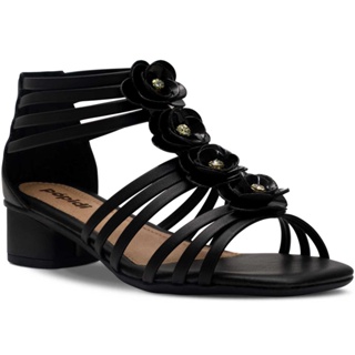 Sandália Gladiadora Infantil N°28 Ao 36 Menina Feminina Flores 05.09J em Oferta na Shopee