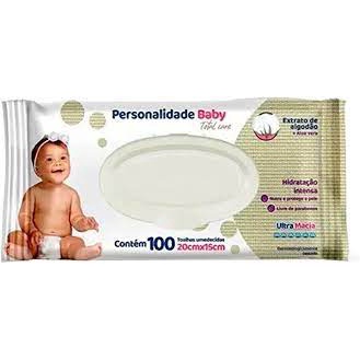 Toalha Umedecida Personalidade Baby c/100 em Oferta na Shopee