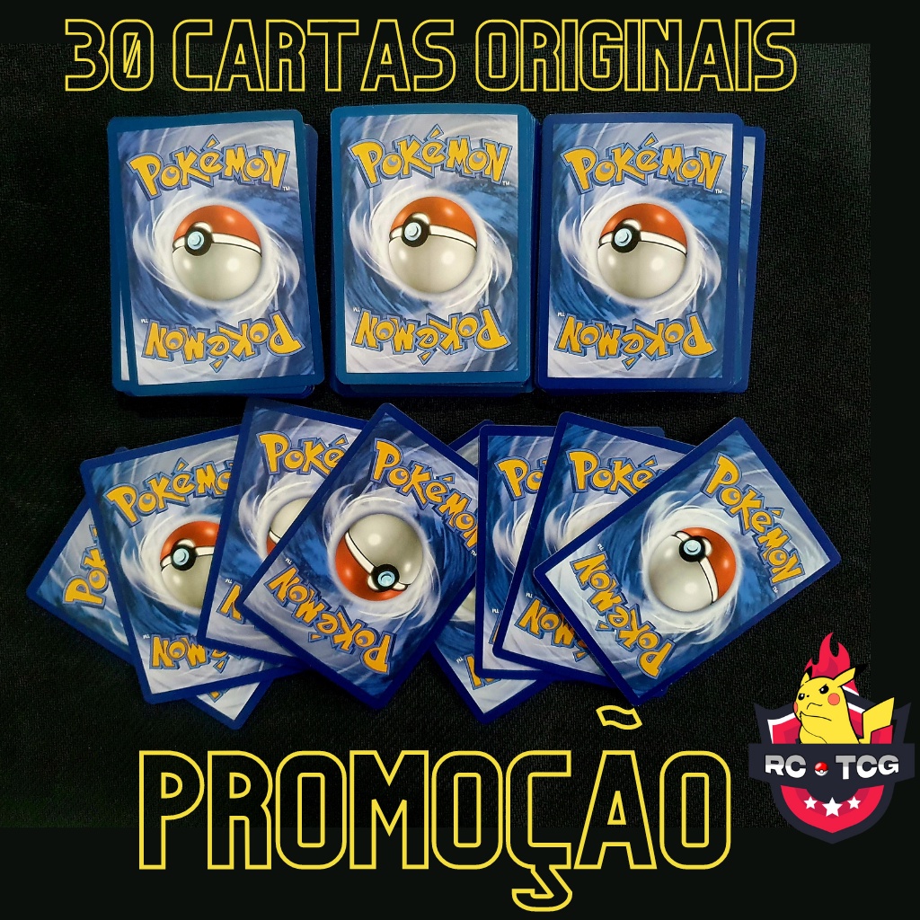 Kit 30 Cartas Pokémon, Promoçoes e Ofertas