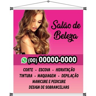 banner salão de beleza 1metro x70cm mod180