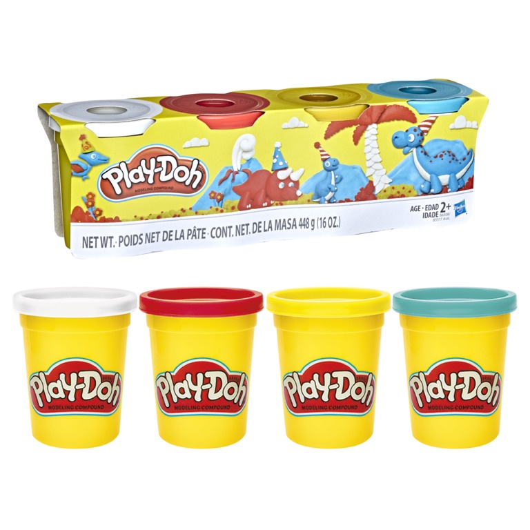 Detalhes do Massinha Play Doh 4 Potes - Hasbro B5517