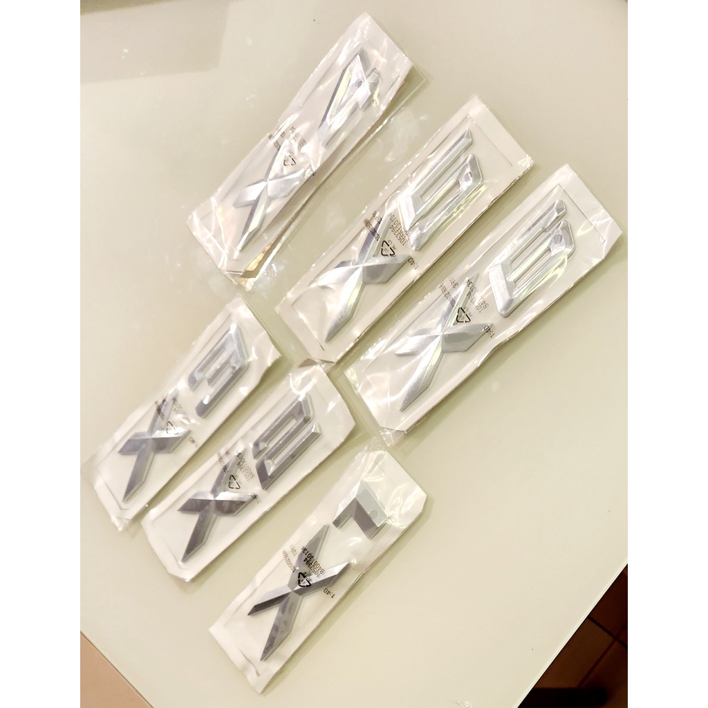 Emblema Bmw Traseiro X1 X2 X3 X4 X5 X6 Cromado 3D