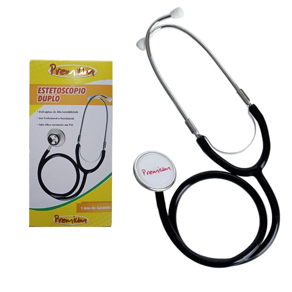 Estetoscópio Premium Estetoscópio Duplo Estetoscópio infantil e Adulto Estetoscópio Preto Estetoscopio