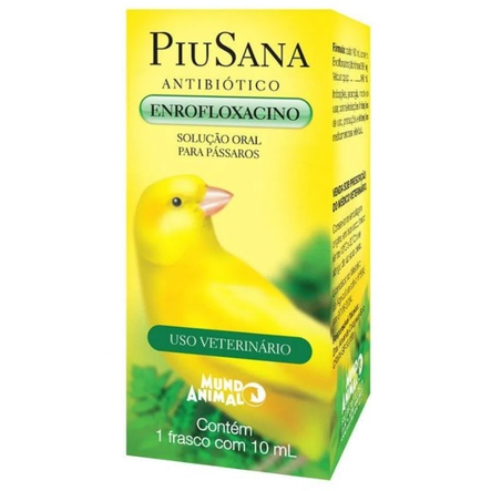 PiuSana 10ml para Pássaros Mundo Animal em Oferta na Shopee