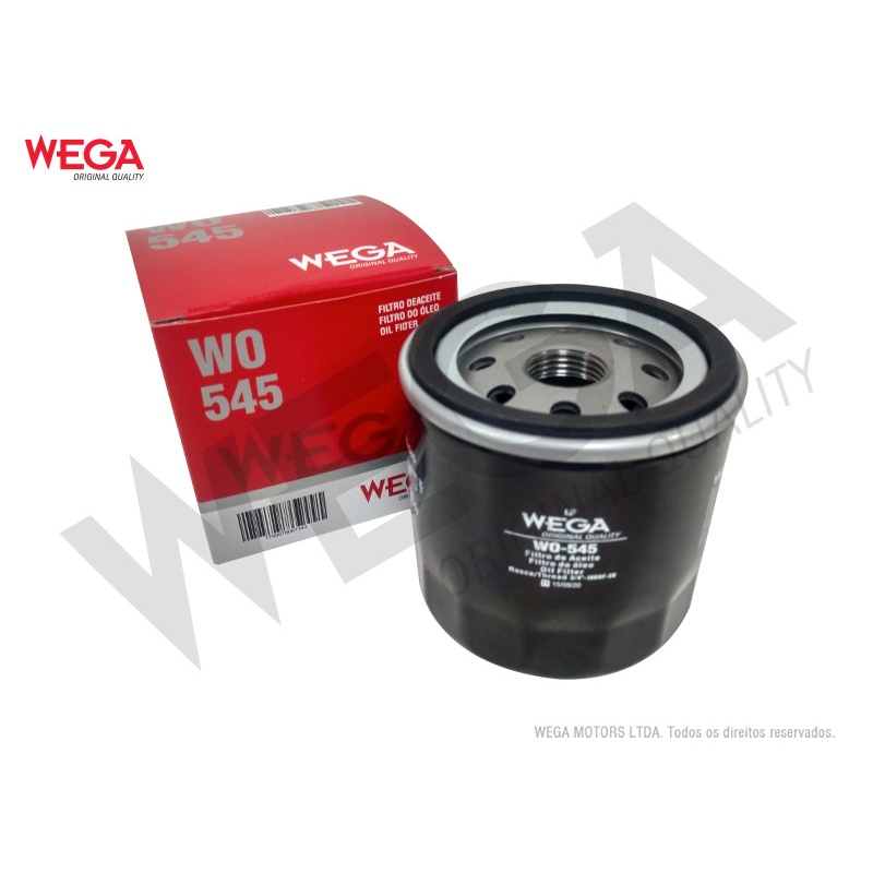 Filtro de Oleo VW Fox Gol G5 G6 G7 Polo Saveiro UP! Virtus Voyage 2014 – 22 – WEGA WO-545 em Oferta na Shopee