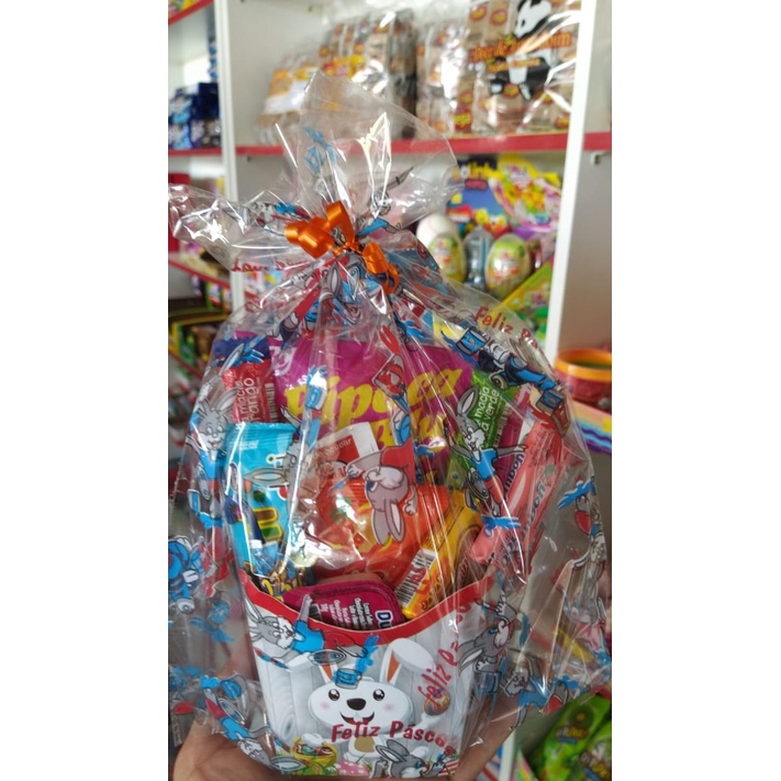 Cesta Pascoa Kids ( 10 itens ) Cesta Pascoa Kids ( 10 itens )