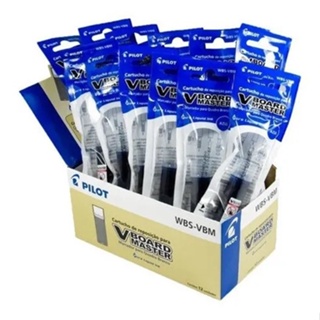 Refil De Tinta Pincel De Quadro Branco Pilot Wbs Cx/12unid. AZUL em Oferta na Shopee