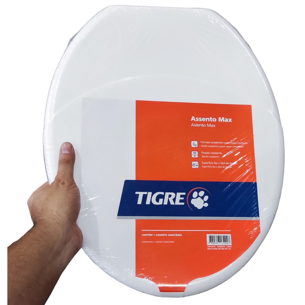 Assento Sanitário Universal Tampa De Vaso Privada Oval Banheiro Max Plena Tigre Incepa Celite Deca Icasa Logasa Ideal Standard