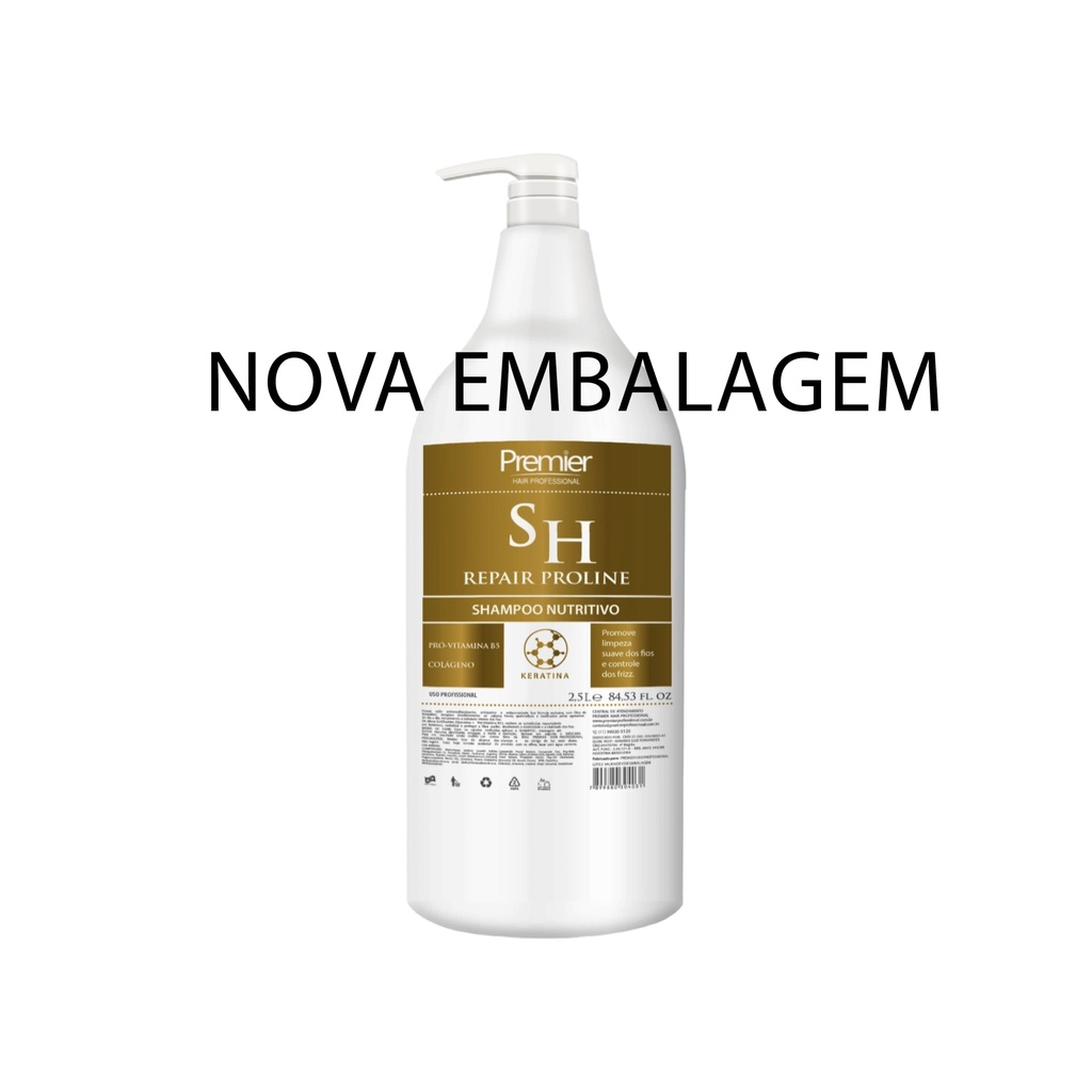 Shampoo Hidratante de Lavatório Profissional Repair Proline 2,5L