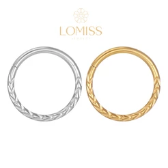 Piercing Septo Rook Conch Nariz Argola Clik Aço Cirúrgico Detalhado《Lomiss piercing》