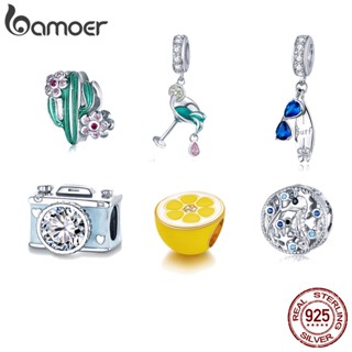 Bamoer 21 Modelos Verão Série 7 Estilos 925 Charmes De Prata Para Pulseira E Colar De Bijuteria Acessórios BSC261