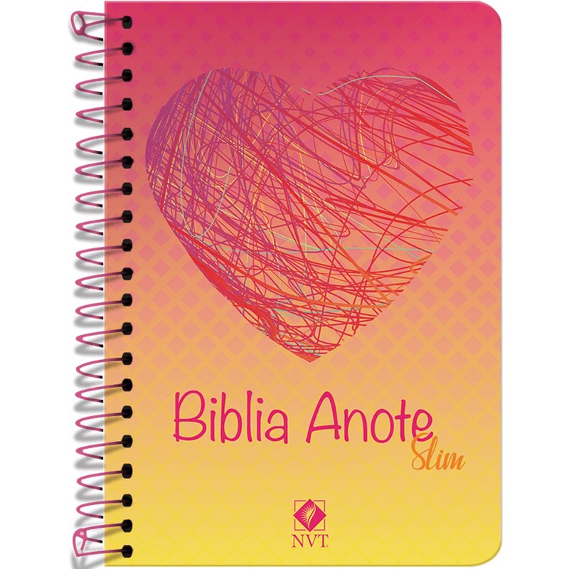 Bíblia Anote Slim Rabiscos do Coração | NVT | Capa Dura Espiral - Books & Magazines